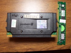 My original Pentium III processor and a 128mb of PC-100 ram